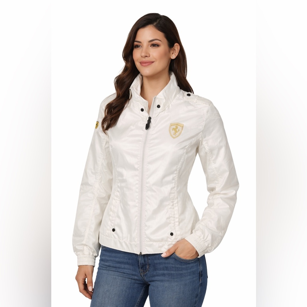 Ferrari Puma  Lightweight Synthetic White Jacket